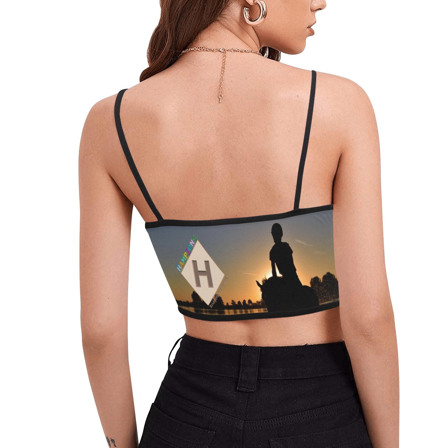 Bridgehamptonite "PALOMINO CLASSIC" Women's Spaghetti Strap Crop Top