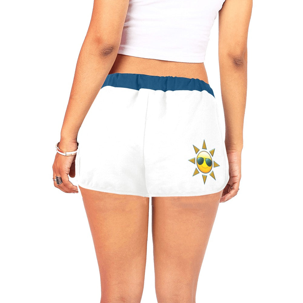 Sag Harbor'nite "WHITE / HARBOR BLUE" Women's Track Shorts