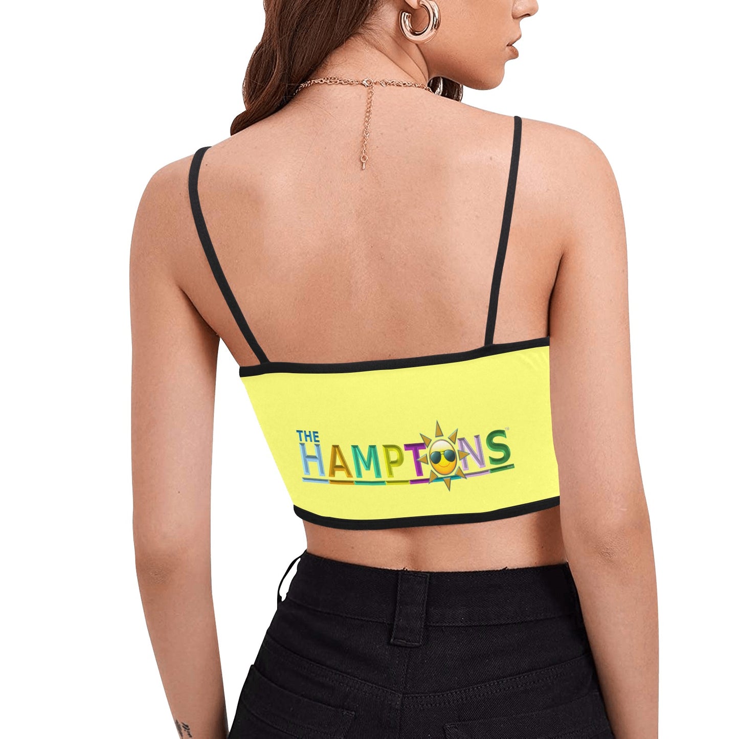 Montauk'nite "Napeague Sunrise" Women's Spaghetti Strap Crop Top