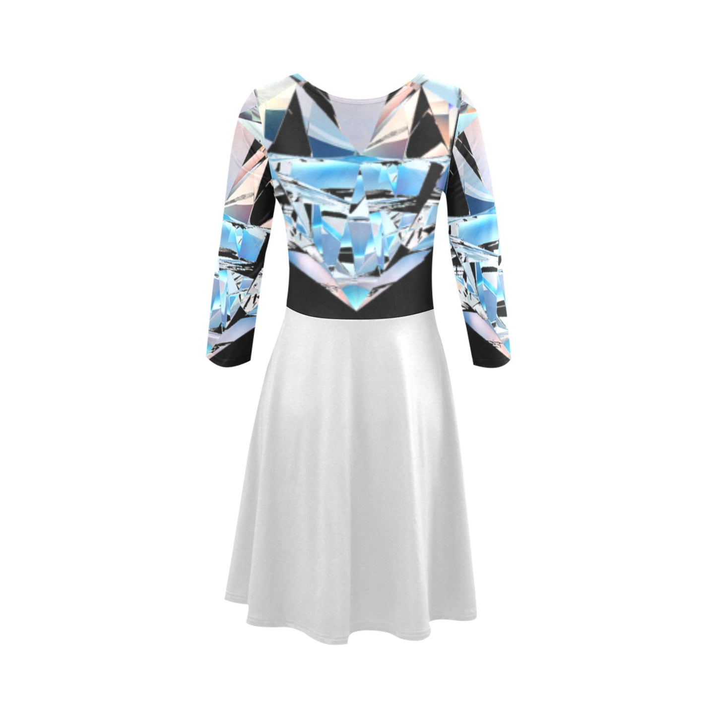 Westhamptonite "Dune Road Platinum" Women's 3/4 Sleeve Sundress