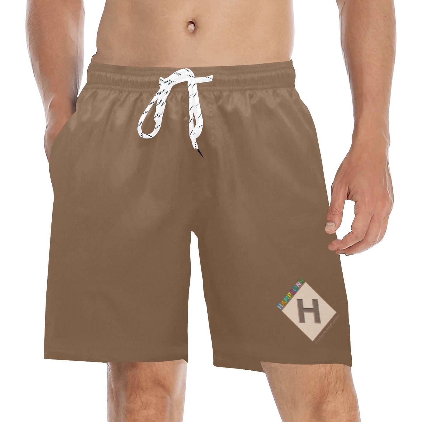 Bridgehamptonite "Potato Barn" Men's Swim Trunks