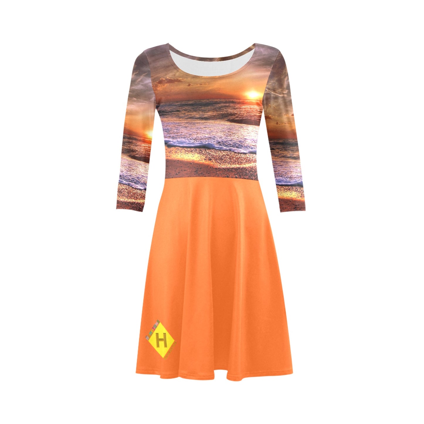 Montauk'nite "Napeague Bliss" Women's 3/4 Sleeve Sundress