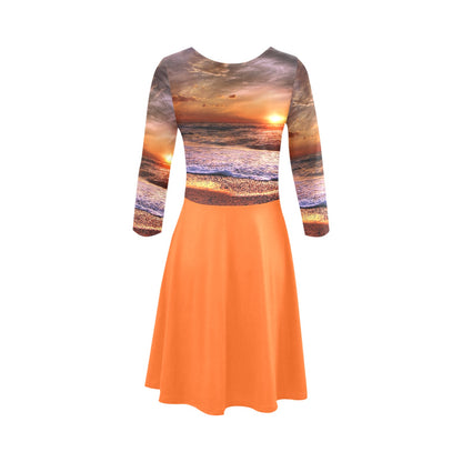 Montauk'nite "Napeague Bliss" Women's 3/4 Sleeve Sundress