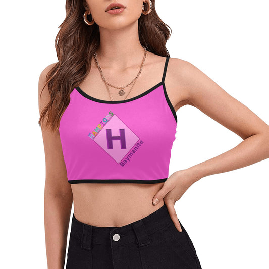 Hampton Bays "Tiana Beach Party" Women's Spaghetti Strap Crop Top