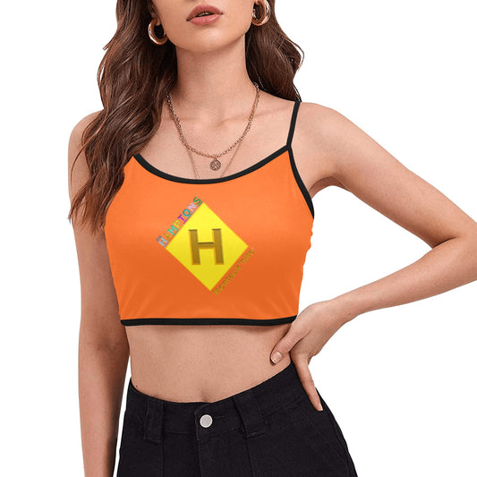 Montauk'nite "Star Island Sunset" Women's Spaghetti Strap Crop Top