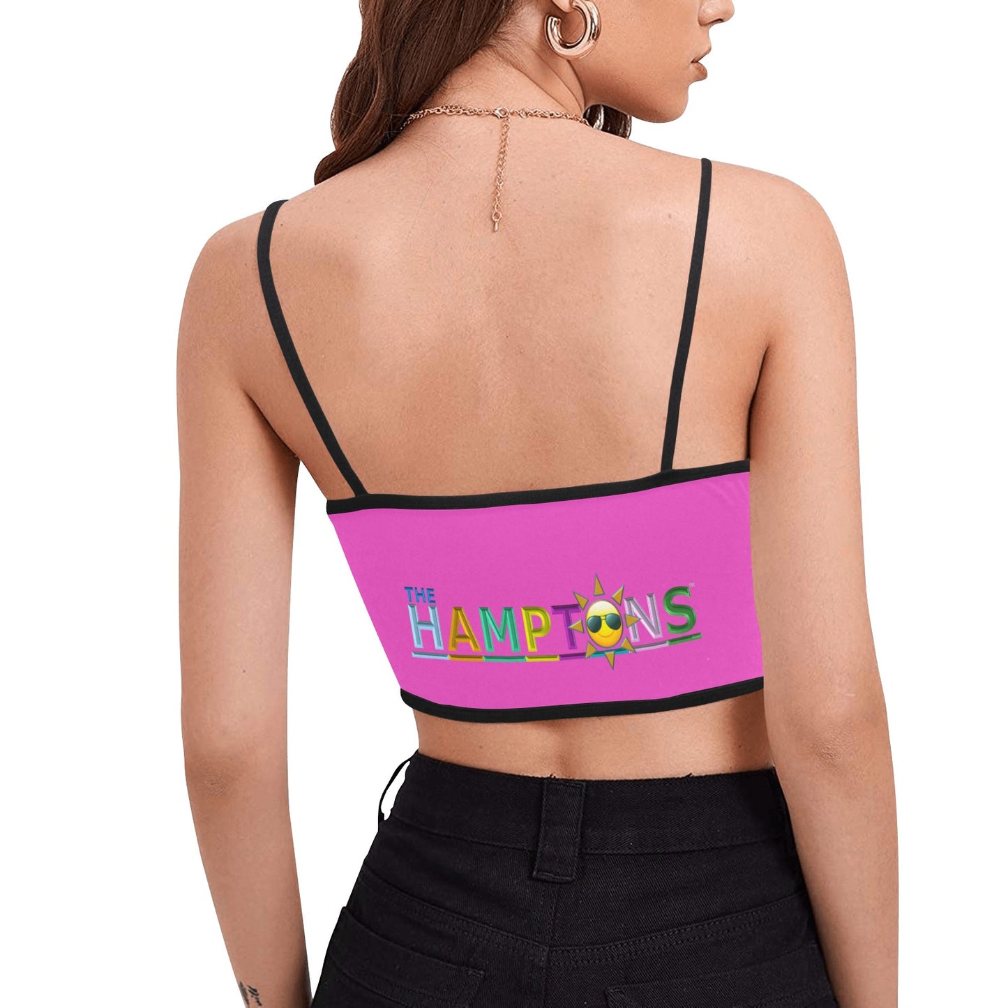 Hampton Bays "Tiana Beach Party" Women's Spaghetti Strap Crop Top