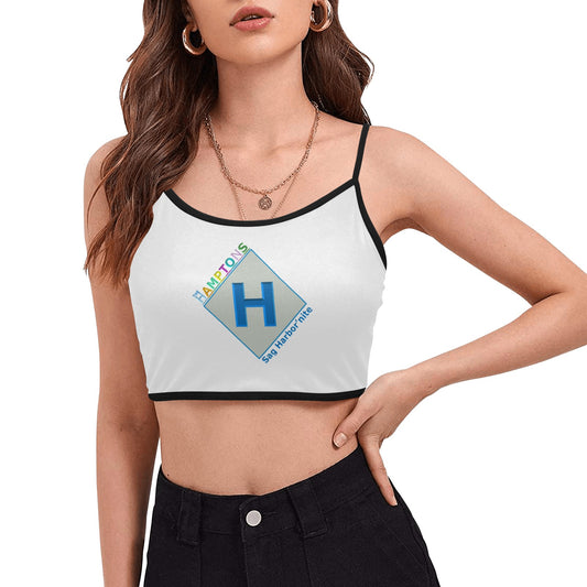 Sag Harbor'nite "Long Beach Haze" Women's Spaghetti Strap Crop Top
