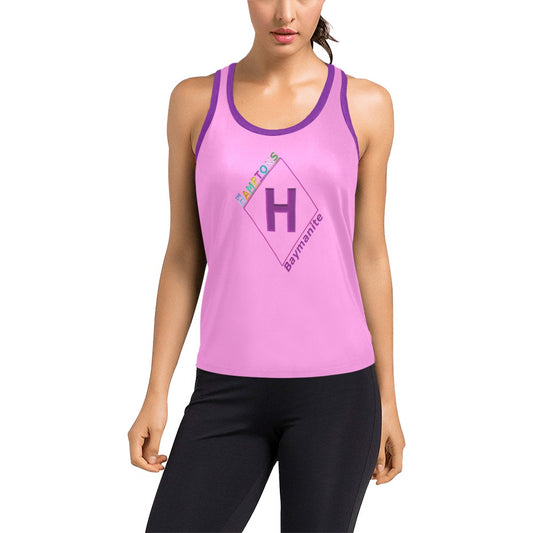 Hampton Bays "Canoe Place Rose" Women's Racer Back Tank Top