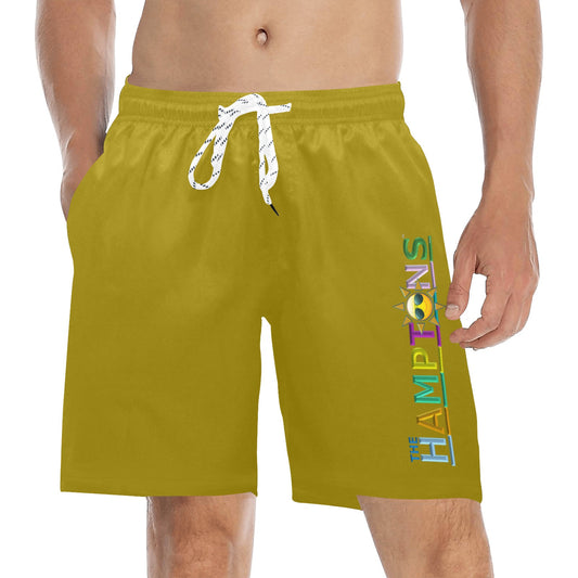 East Hamptonite "Main Beach Tide Line" Men's Swim Trunks