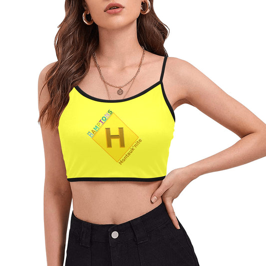 Montauk'nite "Napeague Sunrise" Women's Spaghetti Strap Crop Top