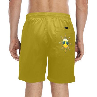 East Hamptonite "Main Beach Tide Line" Men's Swim Trunks