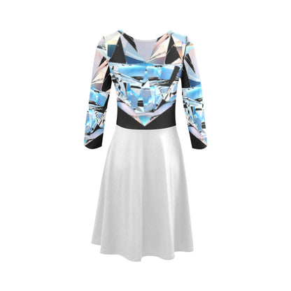 Westhamptonite "Dune Road Platinum" Women's 3/4 Sleeve Sundress
