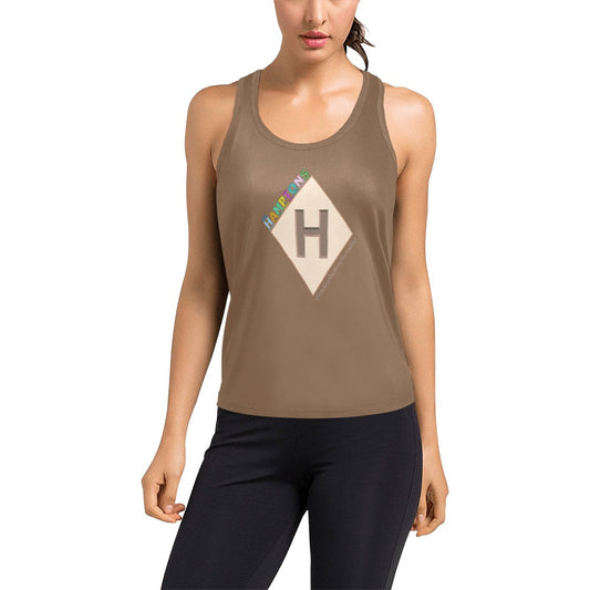 Bridgehamptonite "Potato Barn" Women's Racer Back Tank Top