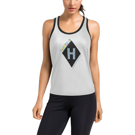 Westhamptonite "Dune Road Platinum" Women's Racer Back Tank Top